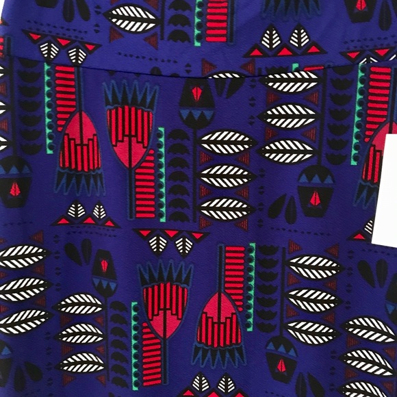 LuLaRoe Cassie Pencil Skirt / Deep Multicolor / S - Picture 2 of 2